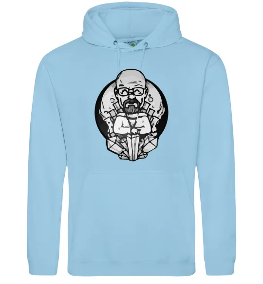 Мужская толстовка (худи) Волтер Вайт Голубой фото