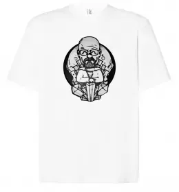 Футболка Оверсайз Walter White respect Chemistry Белый фото