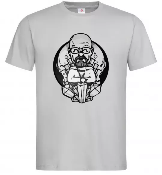 Чоловіча футболка Волтер Вайт Сірий фото