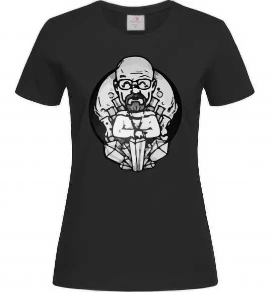 Жіноча футболка Волтер Вайт Чорний фото