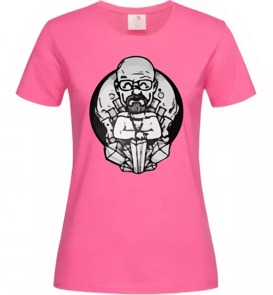 Жіноча футболка Волтер Вайт Яскраво-рожевий фото