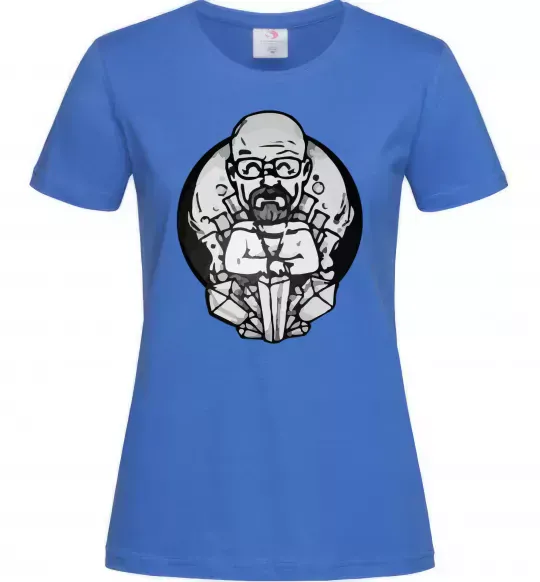 Жіноча футболка Волтер Вайт Яскраво-синій фото