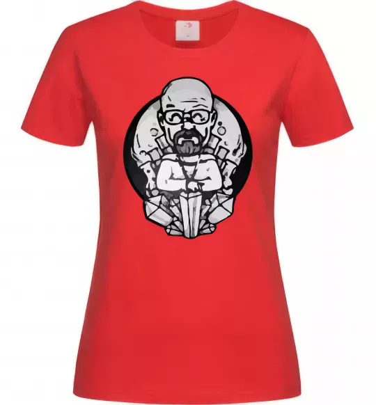 Жіноча футболка Волтер Вайт Червоний фото