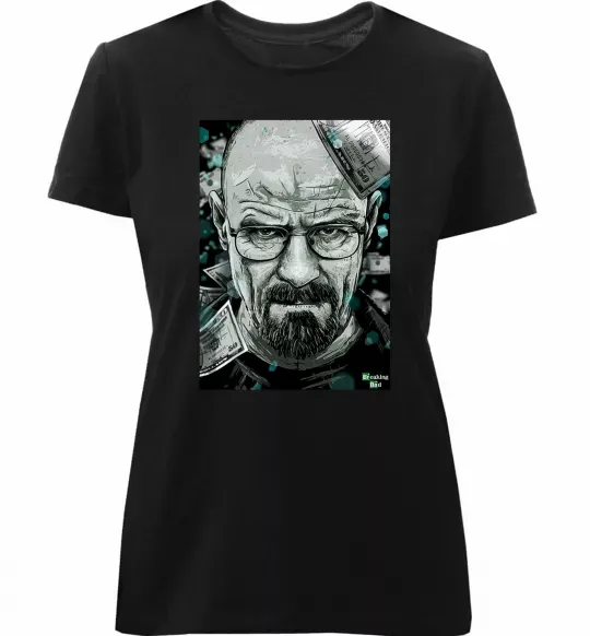 Жіноча преміум футболка Heisenberg Чорний фото