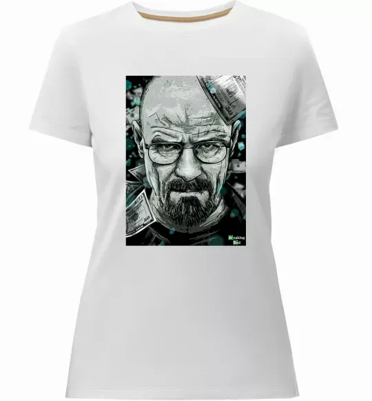 Жіноча преміум футболка Heisenberg Білий фото