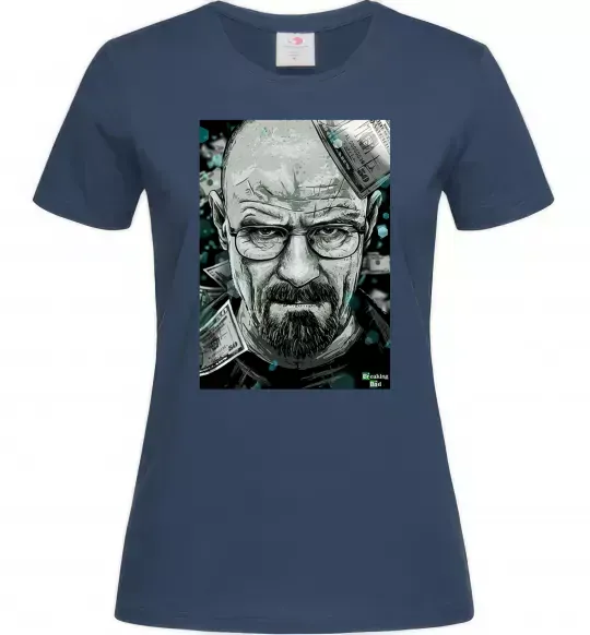Жіноча футболка Heisenberg Темно-синій фото