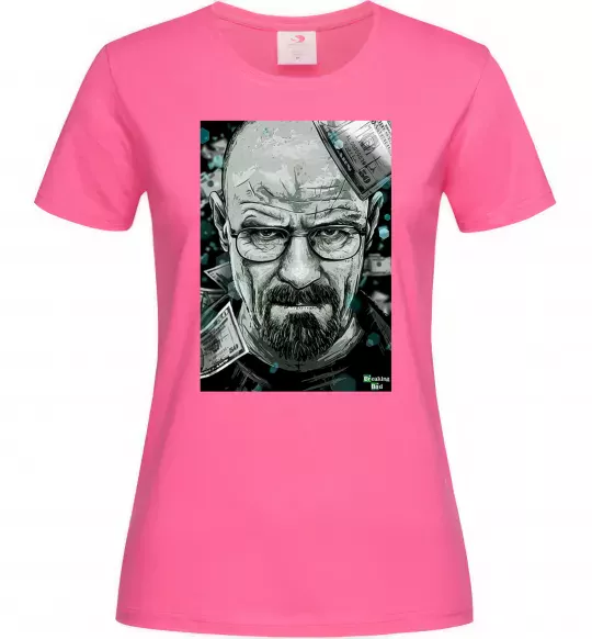 Жіноча футболка Heisenberg Яскраво-рожевий фото