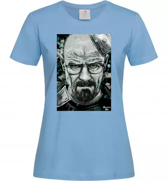 Жіноча футболка Heisenberg Блакитний фото
