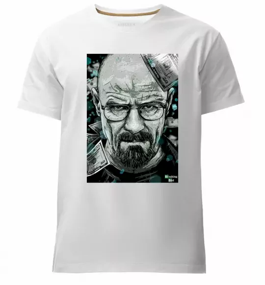 Мужская премиум футболка Heisenberg Белый фото