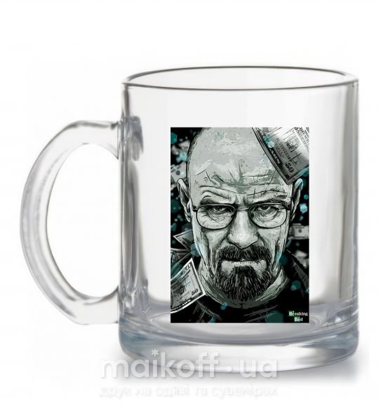 Чашка скляна Heisenberg Прозорий фото