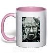 Чашка с цветной ручкой Heisenberg Нежно розовый фото