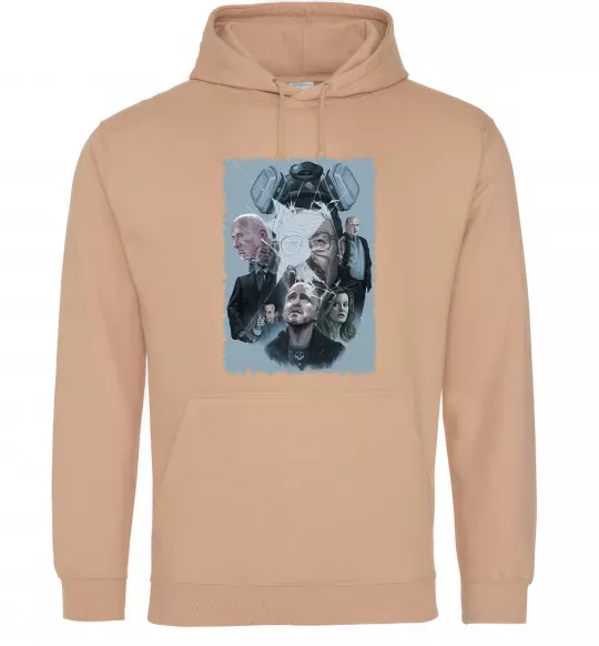 Мужская толстовка (худи) BR BA art Песочный фото