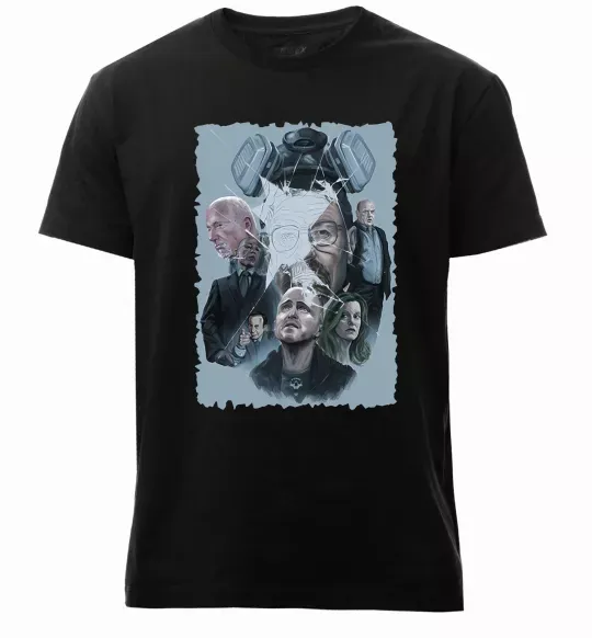 Чоловіча преміум футболка BR BA art Чорний фото