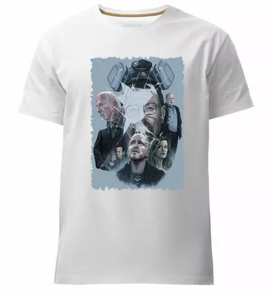 Чоловіча преміум футболка BR BA art Білий фото