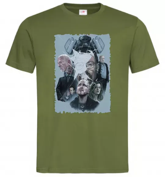 Мужская футболка BR BA art Оливковый фото