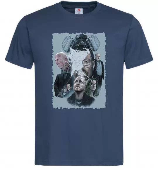 Мужская футболка BR BA art Темно-синий фото