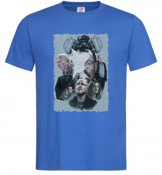 Мужская футболка BR BA art Ярко-синий фото