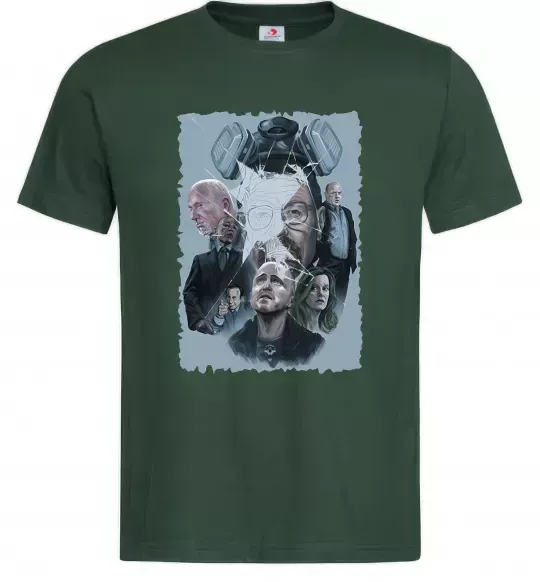 Мужская футболка BR BA art Темно-зеленый фото