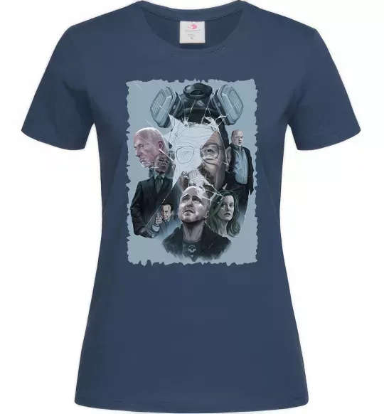 Женская футболка BR BA art Темно-синий фото