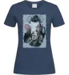 Женская футболка BR BA art Темно-синий фото