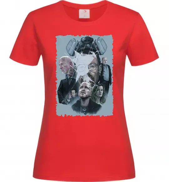 Женская футболка BR BA art Красный фото