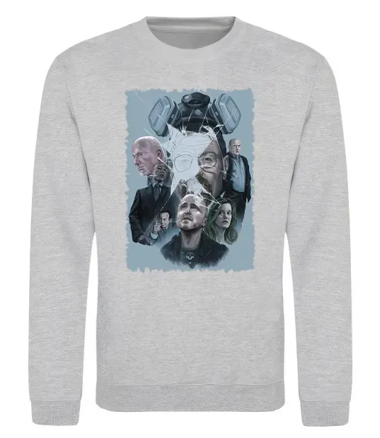 Свитшот BR BA art Серый меланж фото