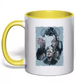 Чашка с цветной ручкой Чашка с цветной ручкой