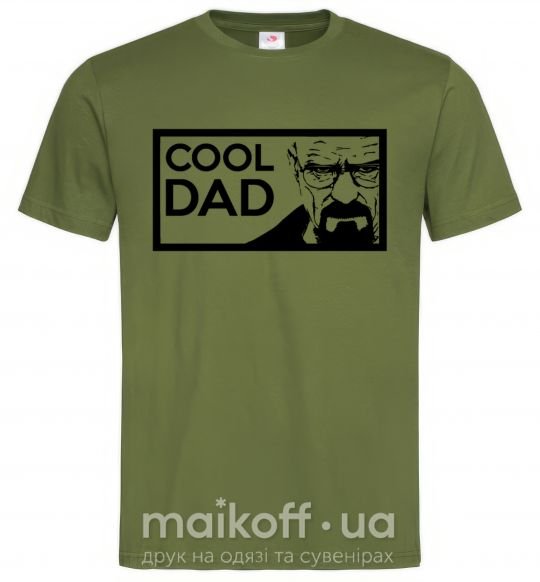 Мужская футболка Cool DAD Оливковый фото