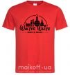 Мужская футболка Walter White respect Chemistry Красный фото