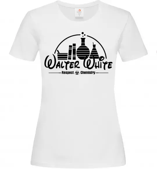 Жіноча футболка Walter White respect Chemistry Білий фото