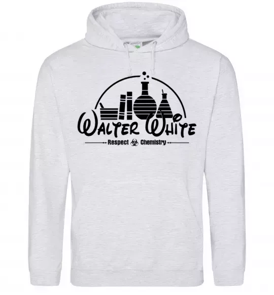 Жіноча толстовка (худі) Walter White respect Chemistry Сірий меланж фото