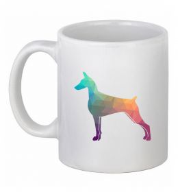 Чашка керамическая Кольоровий доберман Чашка керамическая Кольоровий доберман