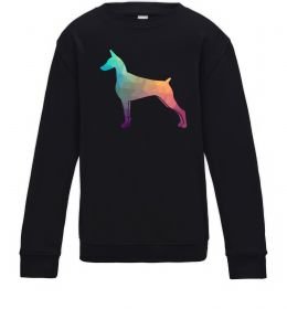 Детский Свитшот Кольоровий доберман