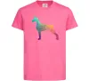 Детская футболка Кольоровий доберман Ярко-розовый Детская футболка Кольоровий доберман Ярко-розовый фото