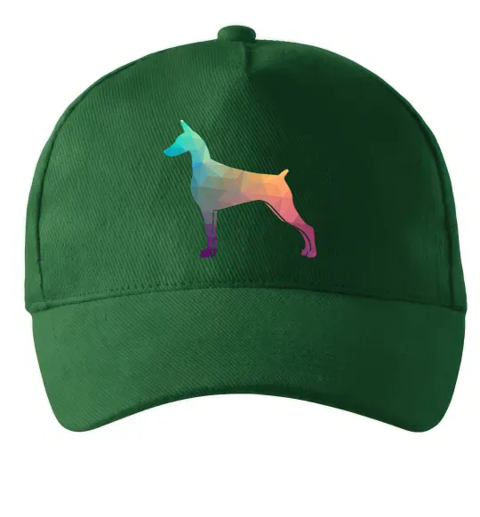 Кепка Кольоровий доберман Темно-зеленый фото