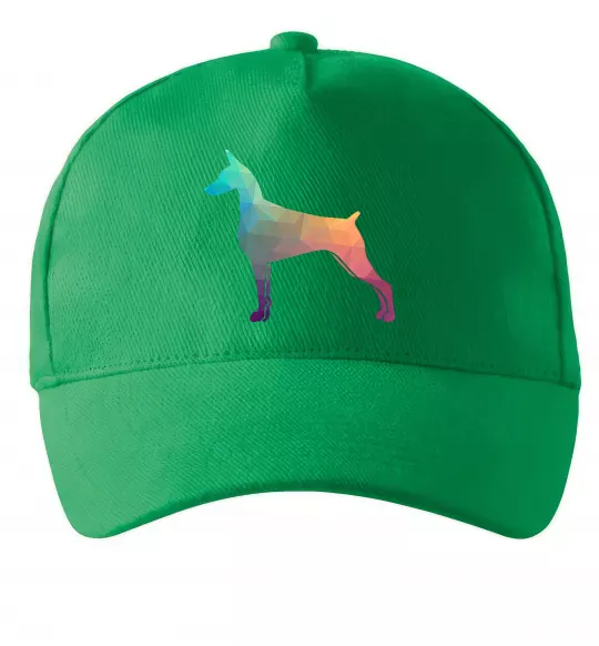 Кепка Кольоровий доберман Зеленый фото
