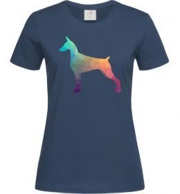 Жіноча футболка Кольоровий доберман