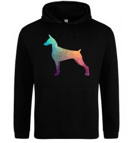 Мужская толстовка (худи) Кольоровий доберман