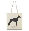 Эко-сумка Doberman drawing Бежевый Эко-сумка Doberman drawing Бежевый фото