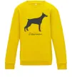 Детский Свитшот Doberman drawing Солнечно желтый фото