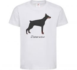 Детская футболка Doberman drawing