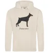 Мужская толстовка (худи) Doberman drawing Таш фото