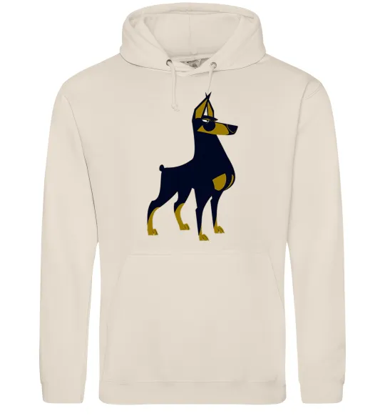 Мужская толстовка (худи) Doberman standing Таш фото