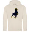 Мужская толстовка (худи) Doberman standing Таш фото