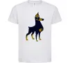 Дитяча футболка Doberman standing Білий фото
