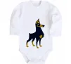 Дитячий бодік Doberman standing Білий фото