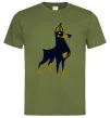 Чоловіча футболка Doberman standing Оливковий Чоловіча футболка Doberman standing Оливковий фото