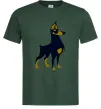 Чоловіча футболка Doberman standing Темно-зелений Чоловіча футболка Doberman standing Темно-зелений фото