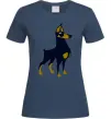 Жіноча футболка Doberman standing Темно-синій Жіноча футболка Doberman standing Темно-синій фото
