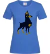 Жіноча футболка Doberman standing Яскраво-синій Жіноча футболка Doberman standing Яскраво-синій фото